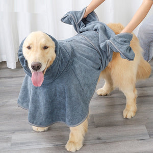 Quick-Dry Absorbent Pet Bath Towel for Dogs