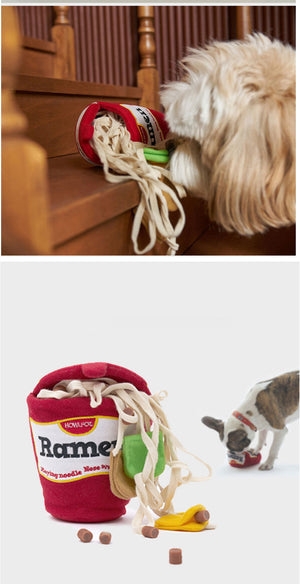 The Ultimate Ramen-Scented Interactive Toy for Your Furry Friend