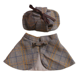 Unleash Your Pet's Inner Detective with Our Detective Cloak & Hat Costume!