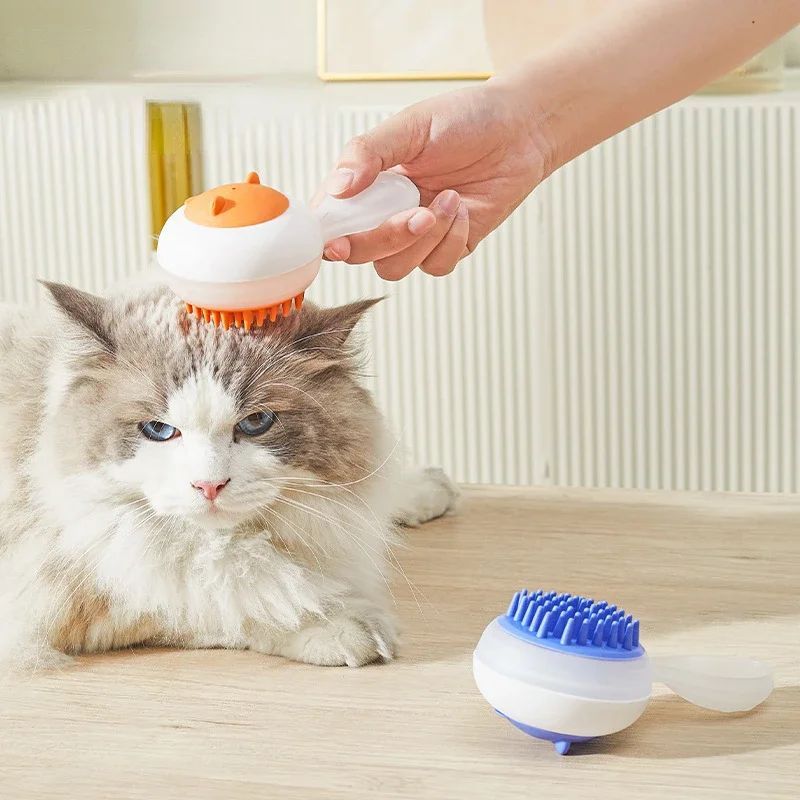 Automatic Dual-Purpose Pet Bath Brush for Cats and Dogs