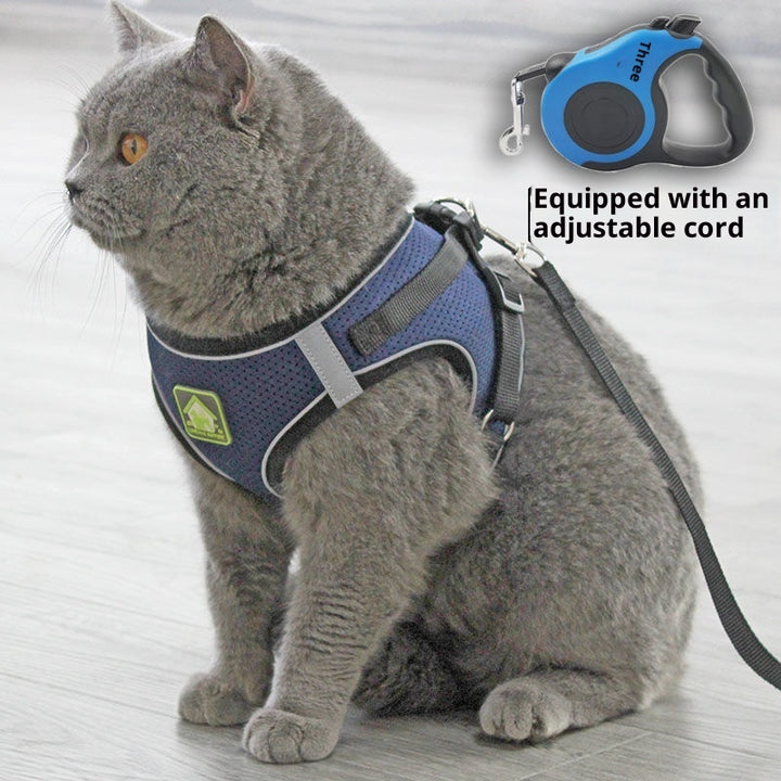 Breathable Anti-Escape Vest and Leash for Safe Cat Walking