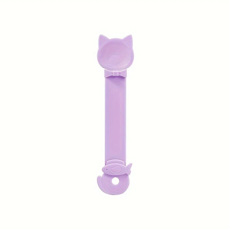 Plastic Cat Food Dispensing Spoon Feeder