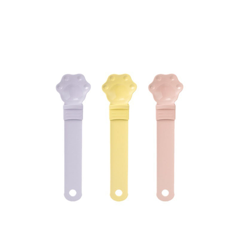 Plastic Cat Food Dispensing Spoon Feeder