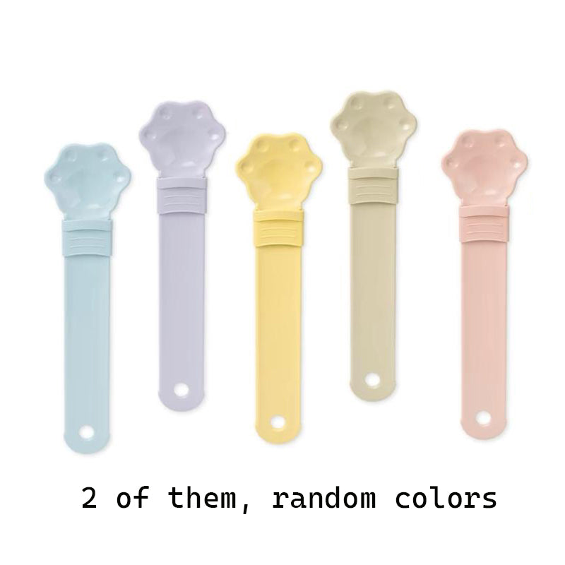Plastic Cat Food Dispensing Spoon Feeder