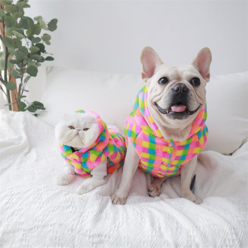 Thick and Warm Rabbit Fur Vest for Cats Comfortable Wear