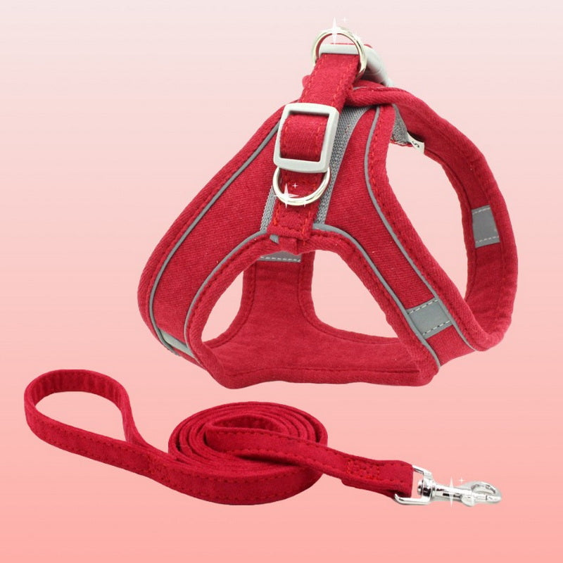 Vest-Style Cat Leash with Chest Harness for Secure Walking