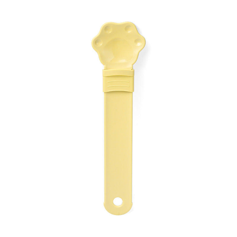 Plastic Cat Food Dispensing Spoon Feeder