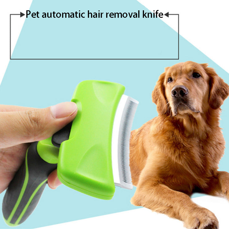 Pet Grooming Comb Deshedding Brush Hair Remover Rake for Dogs Cats