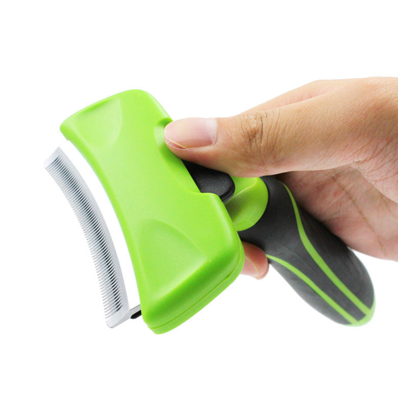 Pet Grooming Comb Deshedding Brush Hair Remover Rake for Dogs Cats