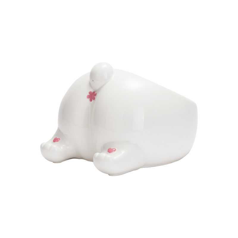 High-Foot Ceramic Pet Bowl for Cats & Dogs