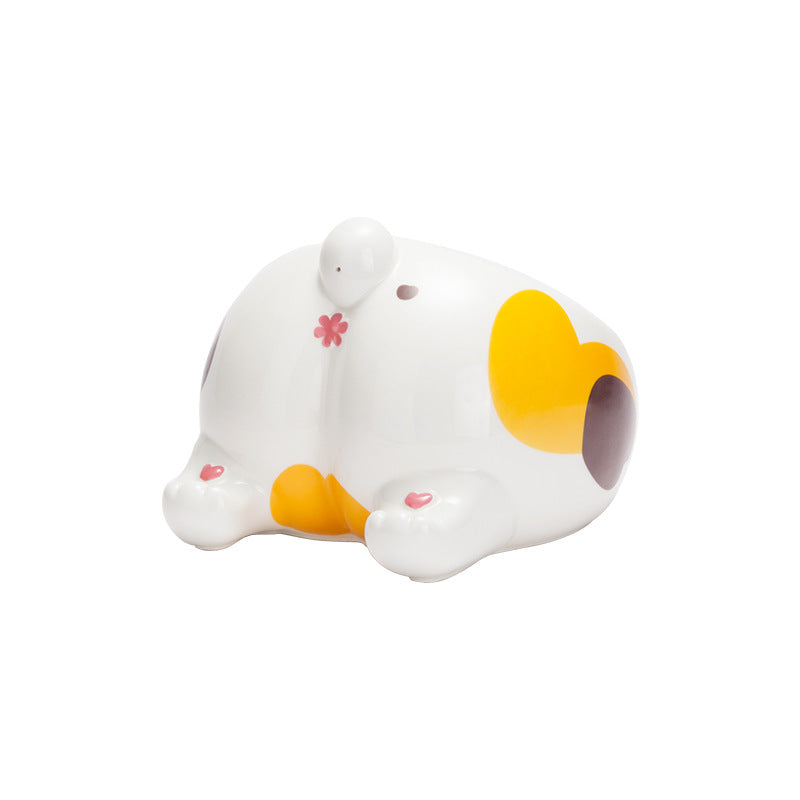 High-Foot Ceramic Pet Bowl for Cats & Dogs