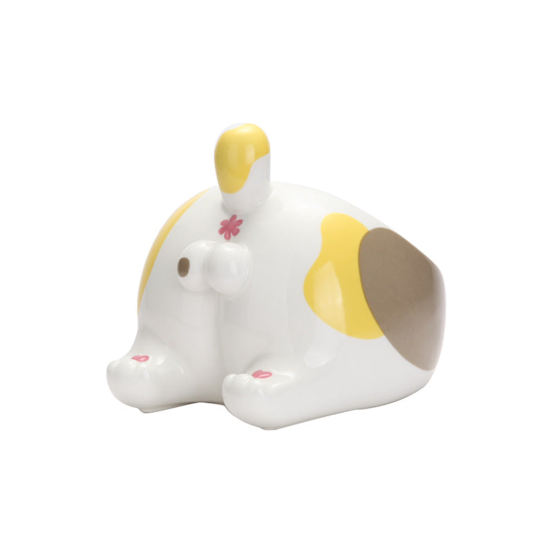 High-Foot Ceramic Pet Bowl for Cats & Dogs