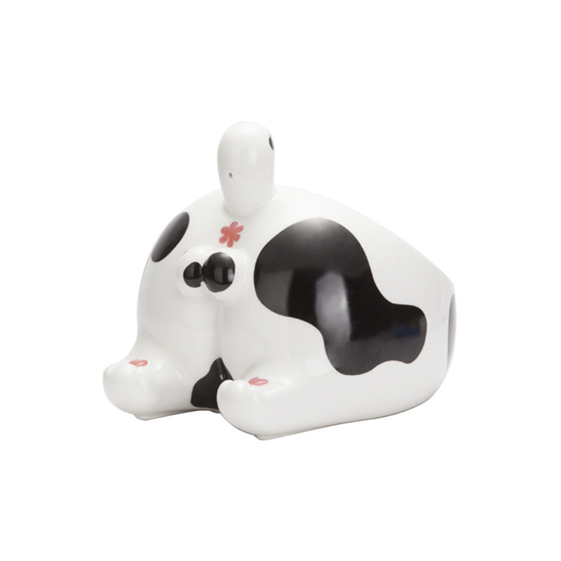 High-Foot Ceramic Pet Bowl for Cats & Dogs
