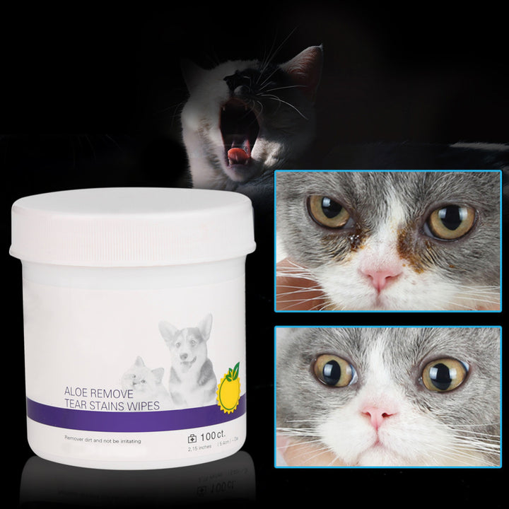 Pet Eye Grooming Wipes – Gentle Tear Stain Cleaning for Dogs & Cats