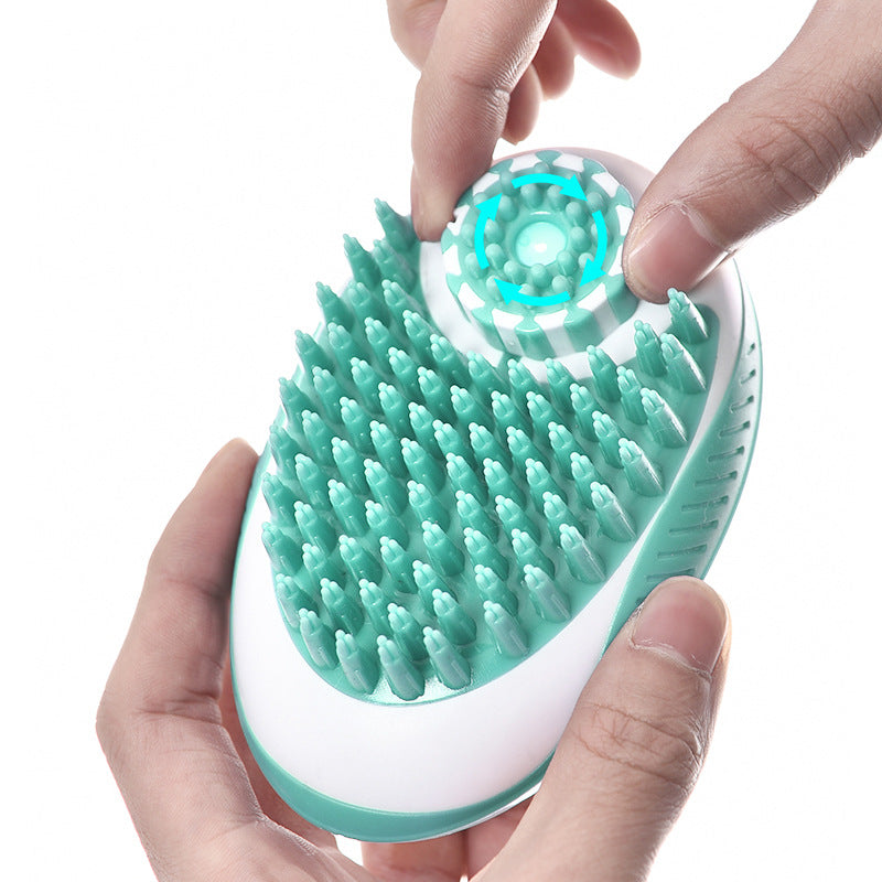 Pet Massage and Hair Removal Bath Brush for Grooming