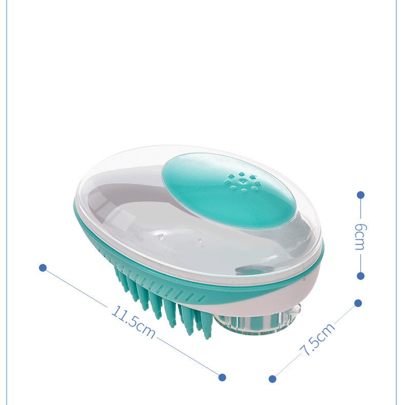 Pet Massage and Hair Removal Bath Brush for Grooming