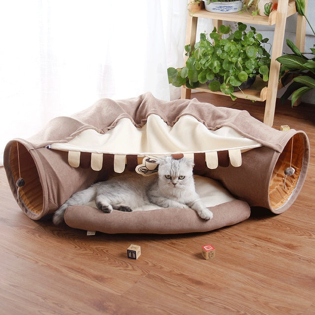 Collapsible Interactive Cat & Small Pet Tunnel Toy
