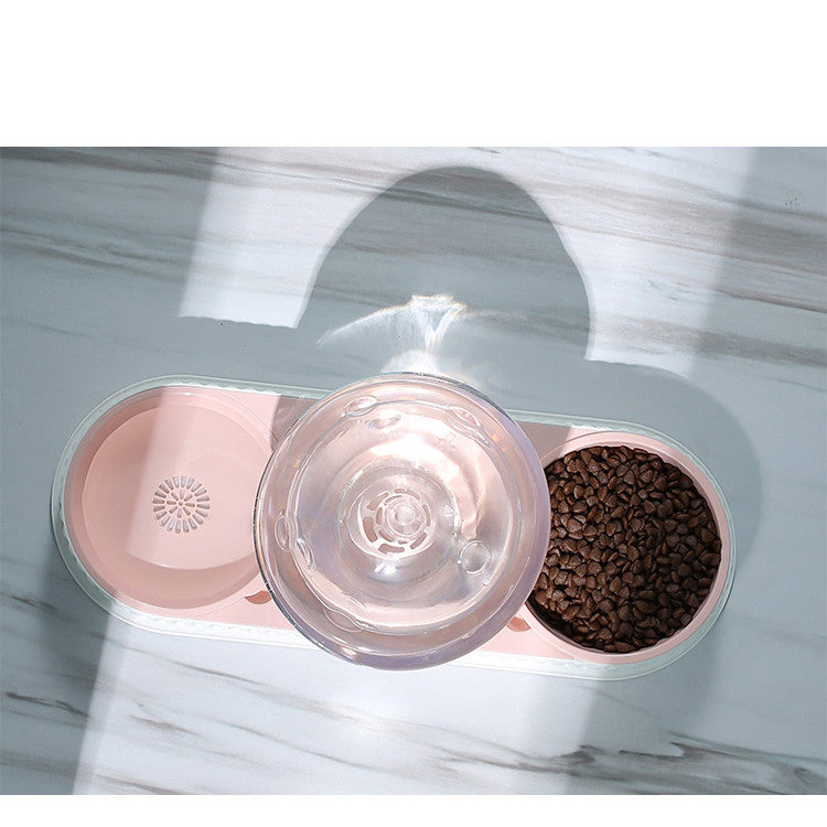 Automatic Plastic Pet Water & Food Feeder for Cats & Dogs
