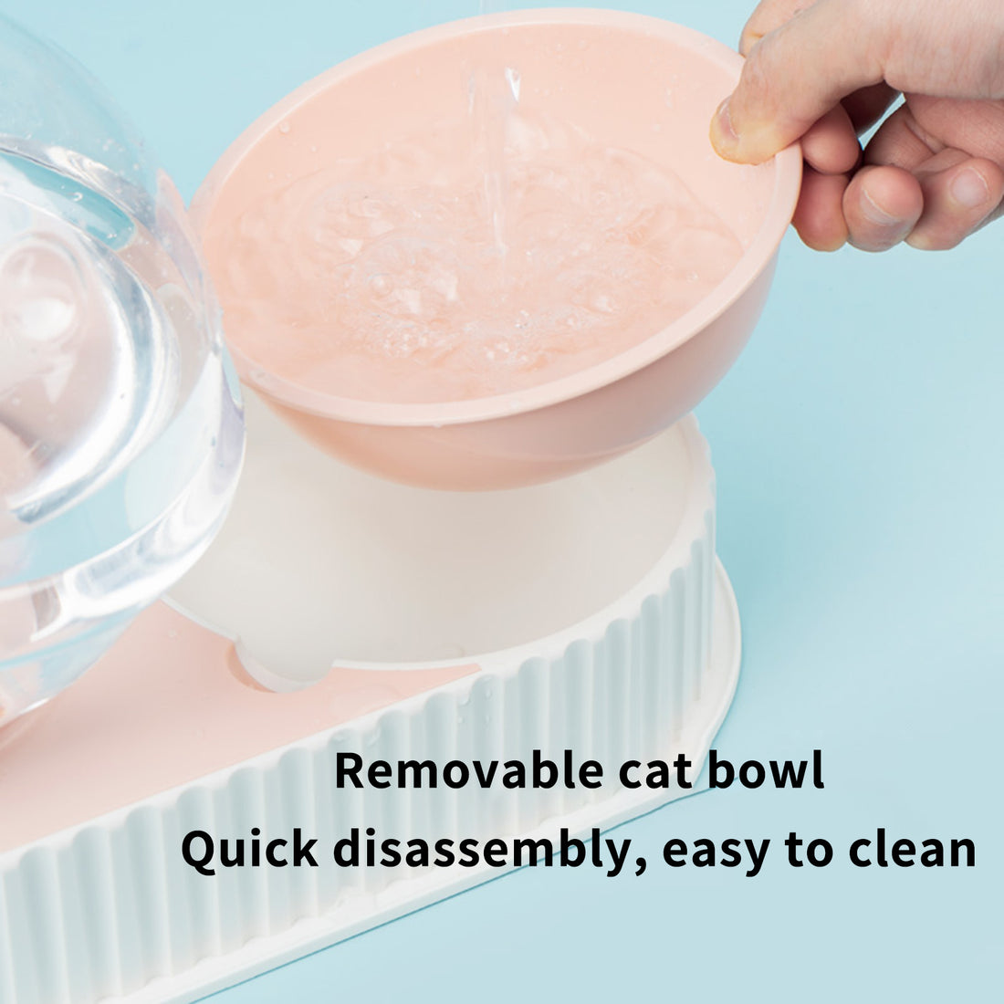Automatic Plastic Pet Water & Food Feeder for Cats & Dogs