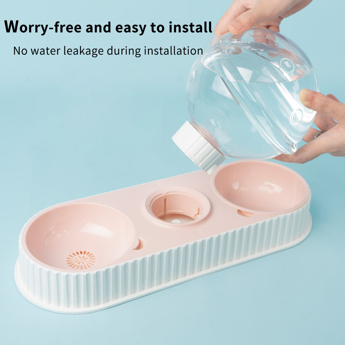 Automatic Plastic Pet Water & Food Feeder for Cats & Dogs