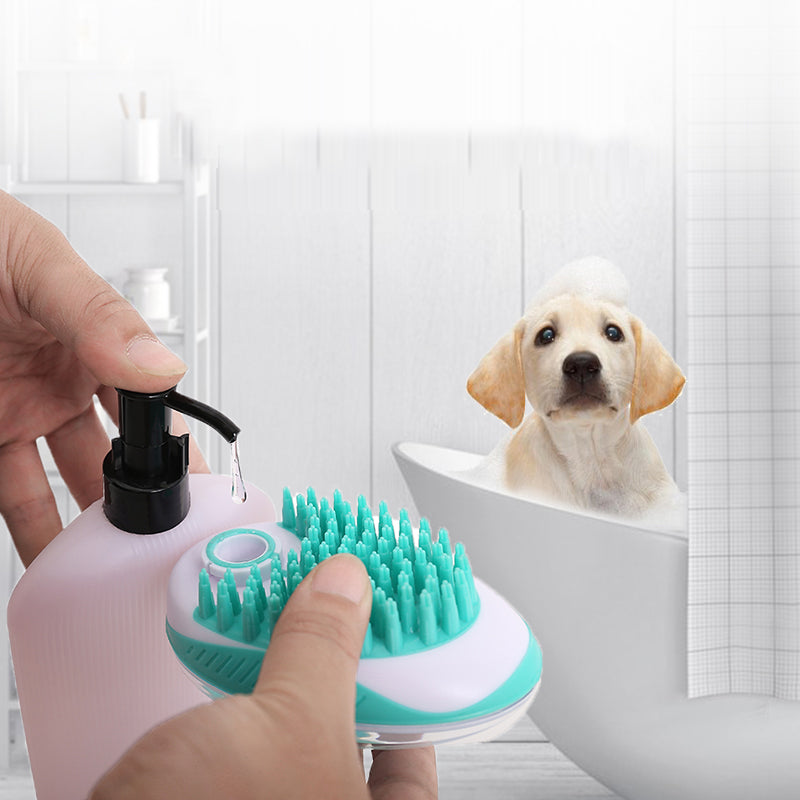 Pet Massage and Hair Removal Bath Brush for Grooming