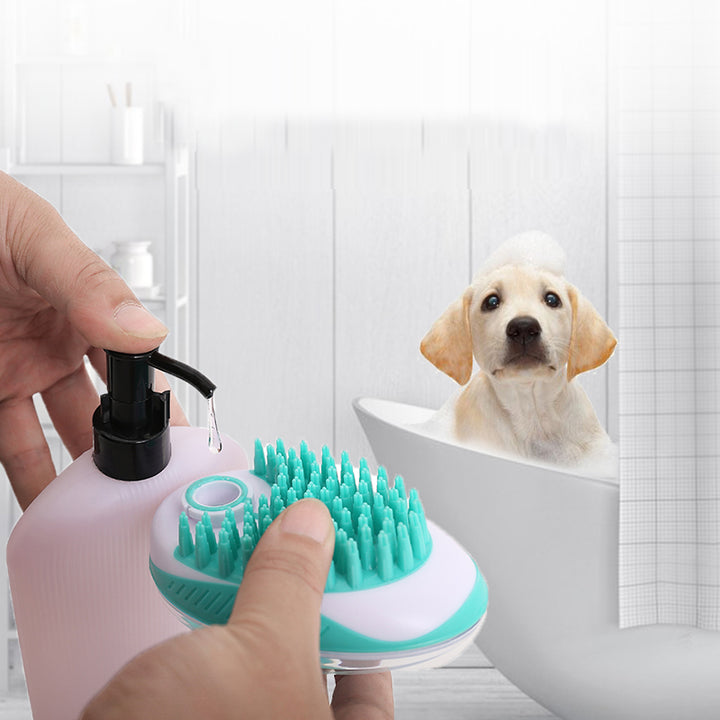 Pet Massage and Hair Removal Bath Brush for Grooming