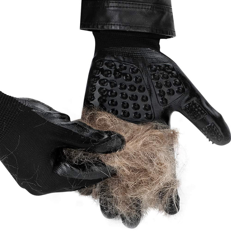 Soft Rubber Pet Grooming Glove for Hair Removal and Massage