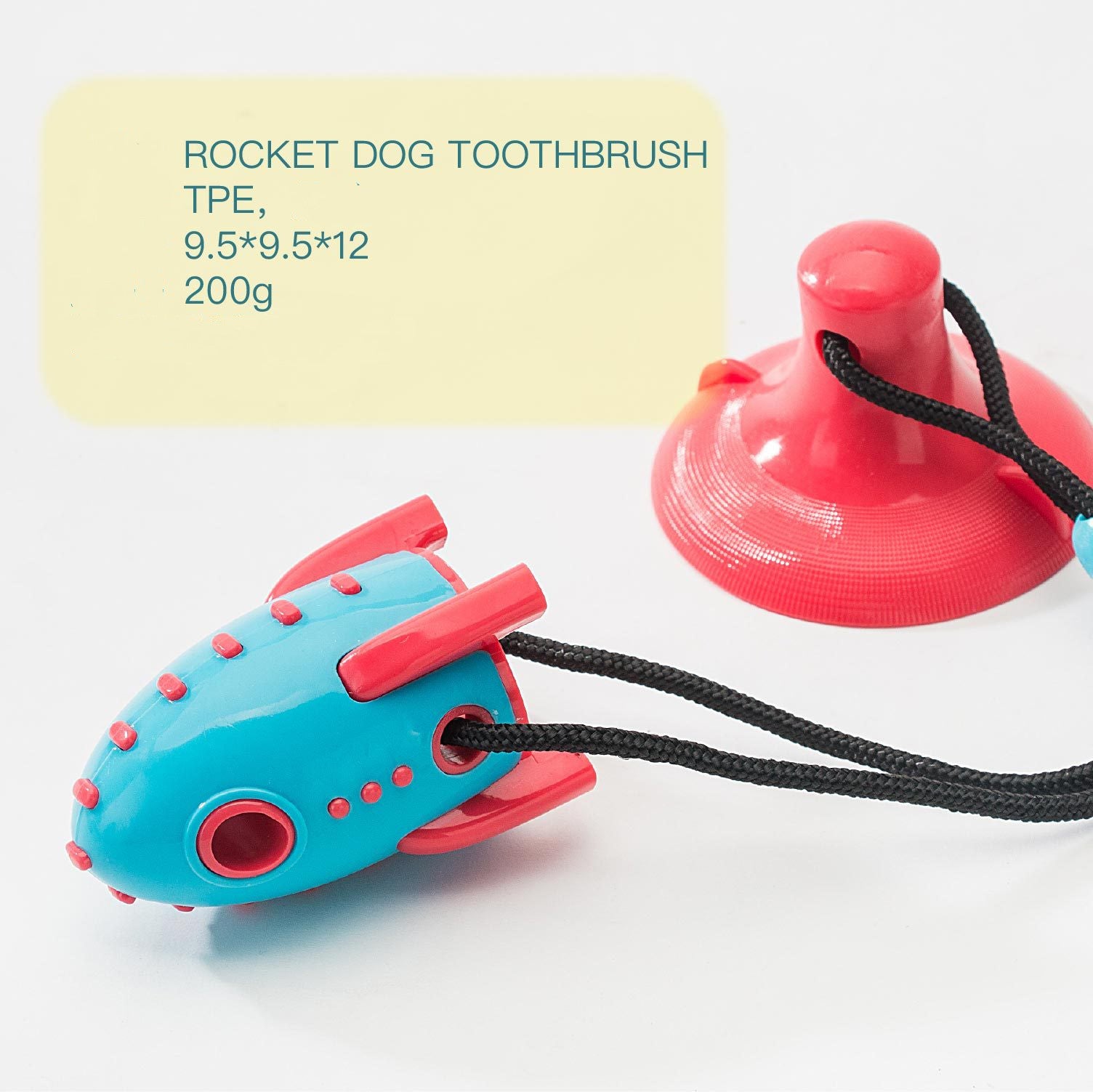 Rocket Dog Bite-Resistant Food Dispensing Toy