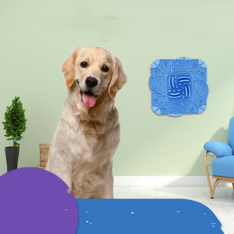 Foldable Silicone Slow Feeding Mat & Multi-Functional Pet Bowl