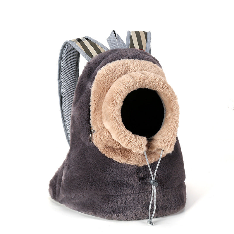 Plush Fashionable Portable Chest Backpack for Pets