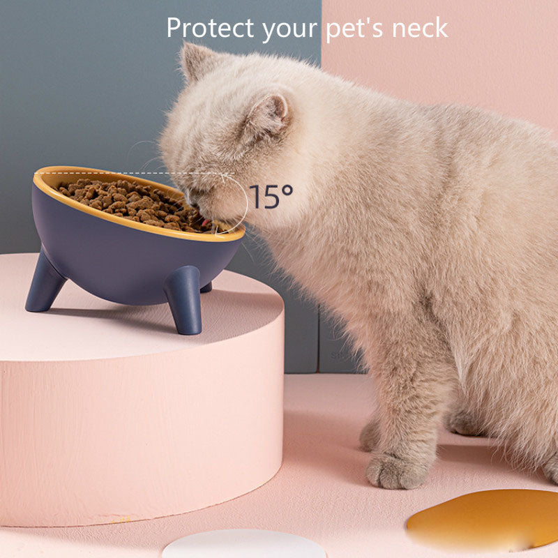 Nordic-Style Raised Pet Feeding Bowl with Stand for Cats & Dogs