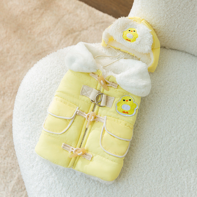 Thickened Cotton-Padded Autumn & Winter Cat Clothes, Anti-Lint