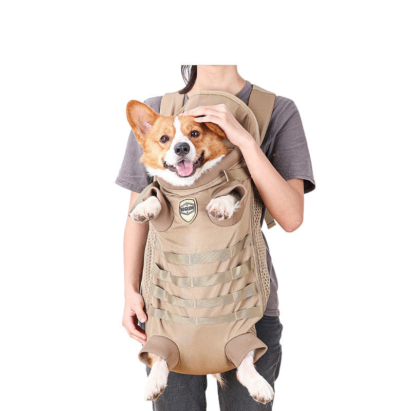 Breathable Backpack for Medium-Sized Dogs, Comfortable and Portable