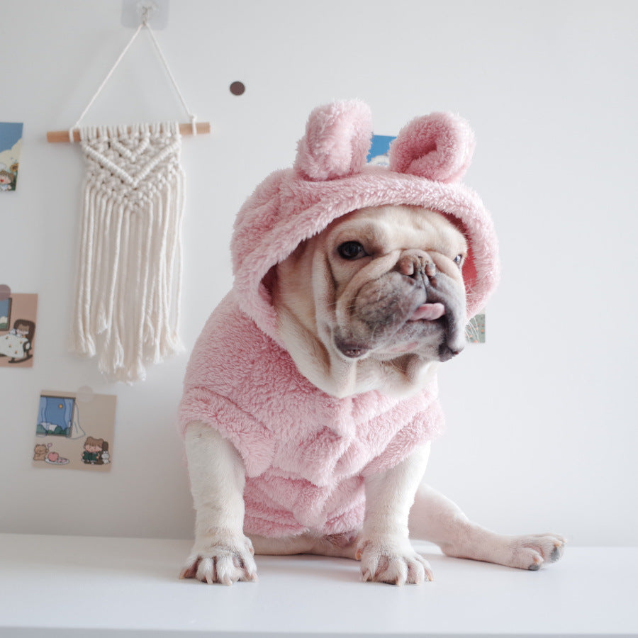 Cartoon Embroidered Hooded Vest for Pets
