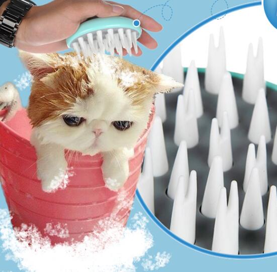Pet Massage Bath Brush Grooming Comb for Dogs and Puppies