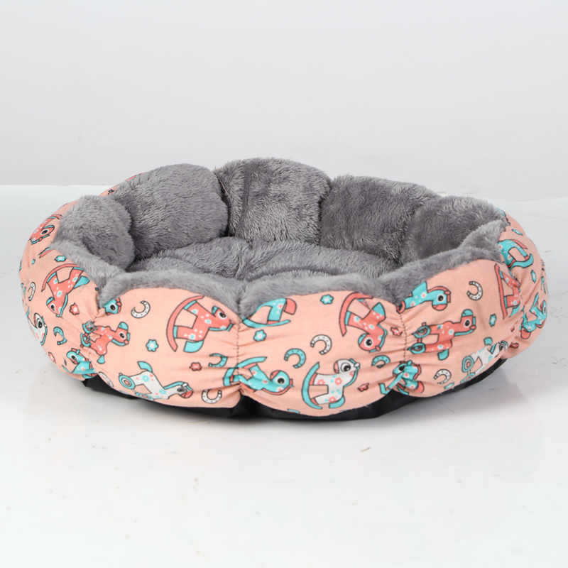 Round Calming Donut Bed for Cats & Small Dogs