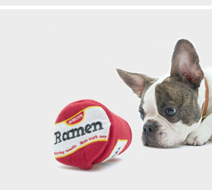 Ramen-Scented Food-Dispensing Interactive Pet Toy