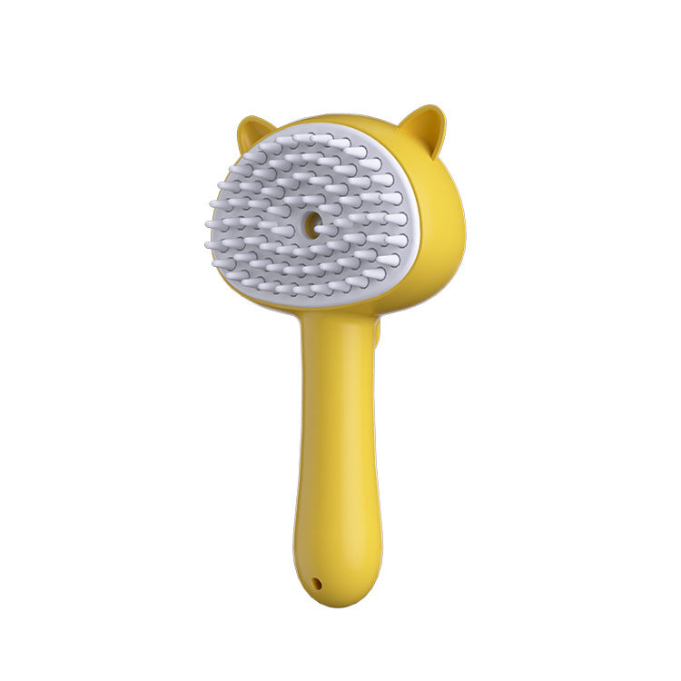Rechargeable Mist Cat Grooming Brush Self Cleaning Slicker for Pets