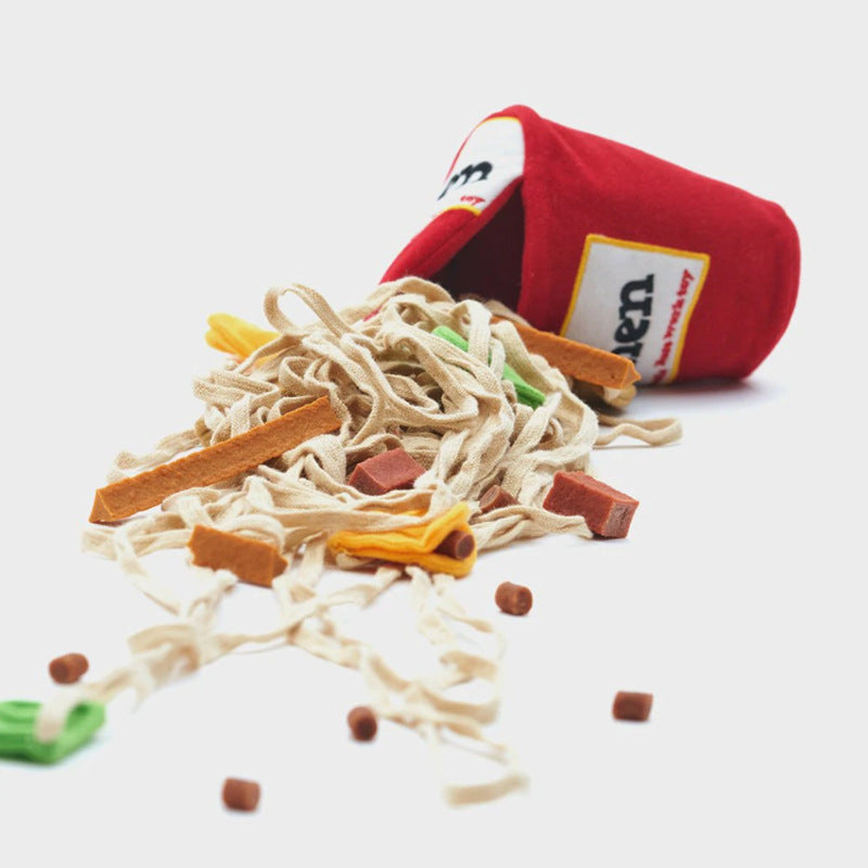 Ramen-Scented Food-Dispensing Interactive Pet Toy
