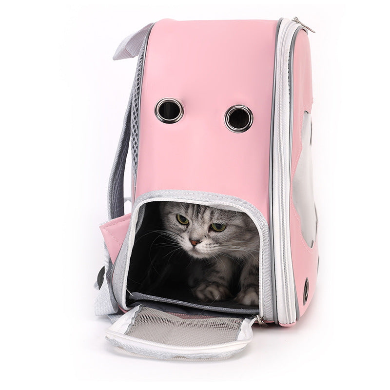 Large-Capacity Portable Space Capsule Backpack for Pets
