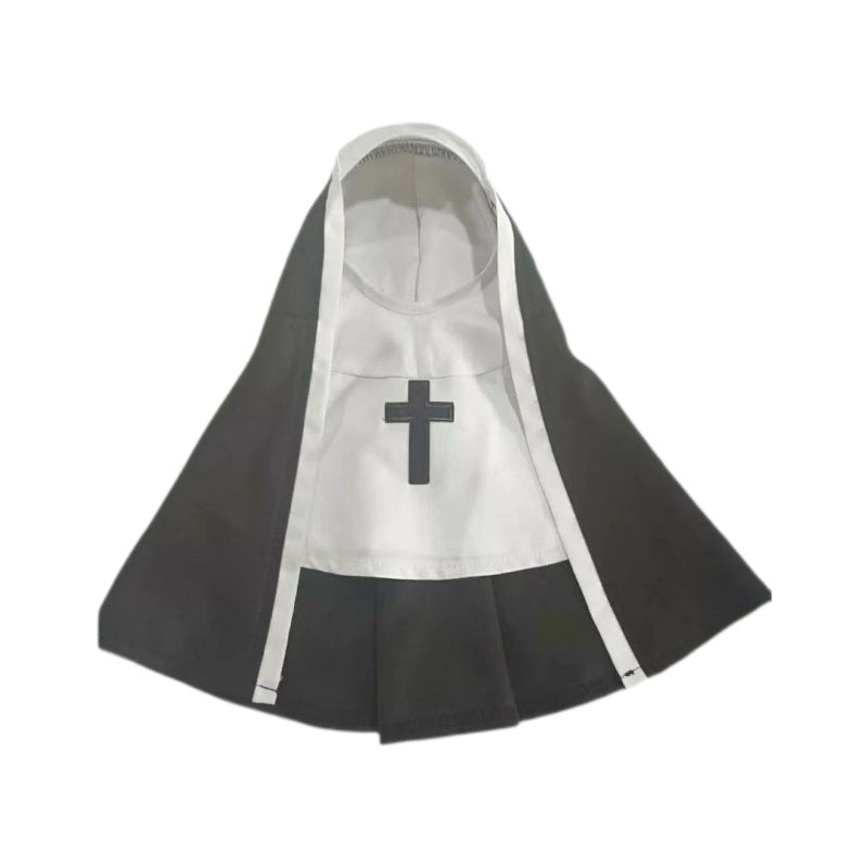 Halloween Cosplay Dog Costume for Small Medium Dogs Black White Cloak