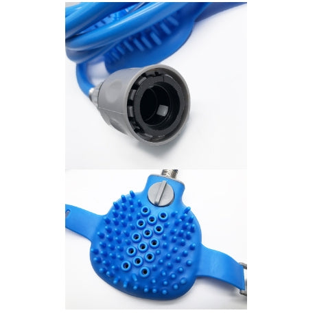 Handheld Pet Bathing Gloves with Silicone Massage Nozzle for Dogs