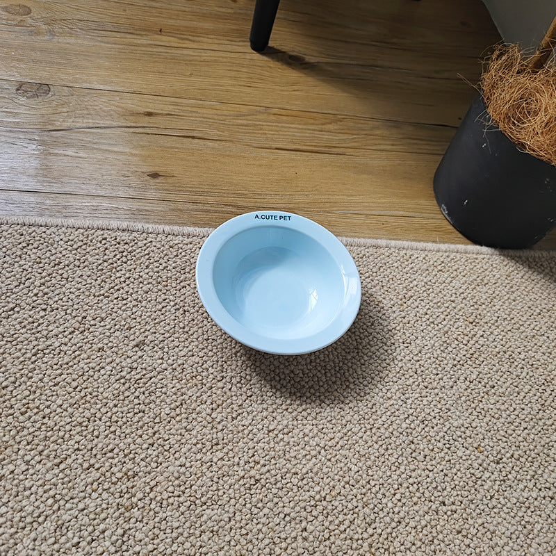 High-Leg Anti-Tip Ceramic Double Bowl for Cats & Dogs