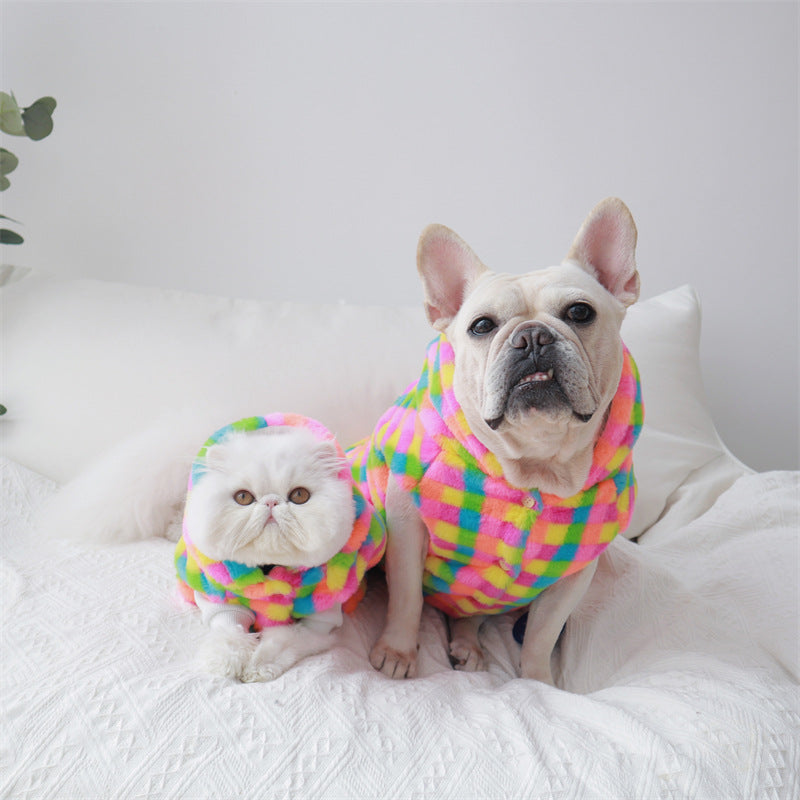 Thick and Warm Rabbit Fur Vest for Cats Comfortable Wear