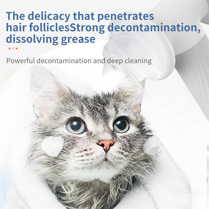 Automatic Foaming Pet Shampoo Brush with Soap Dispenser for Dogs Cats