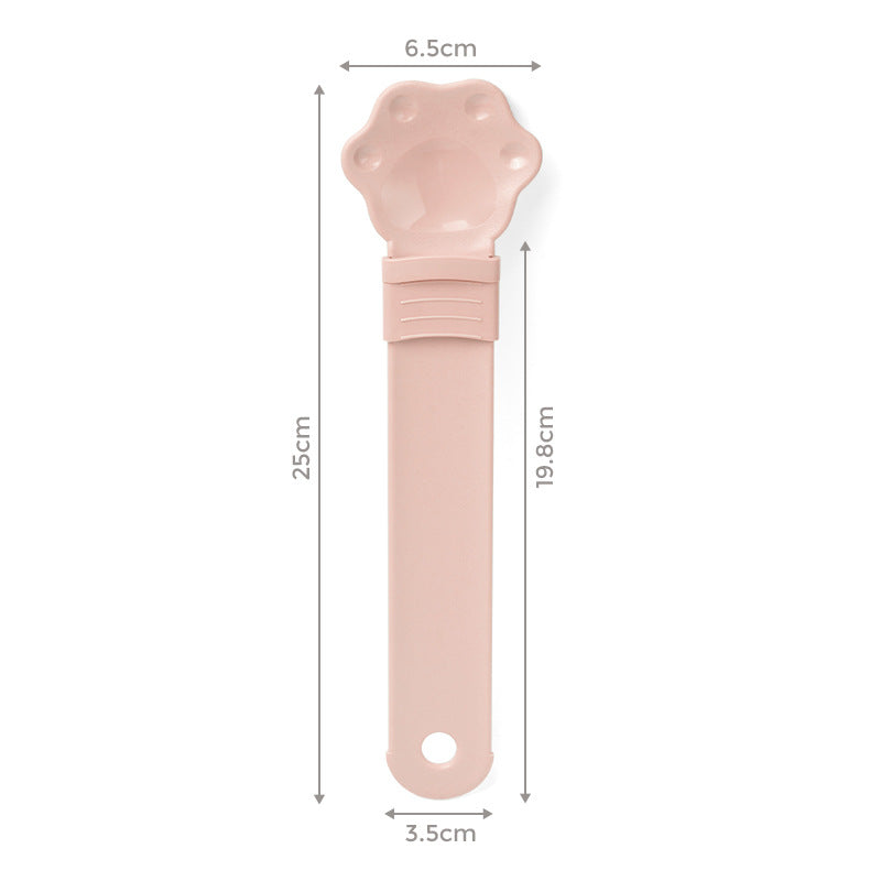 Plastic Cat Food Dispensing Spoon Feeder
