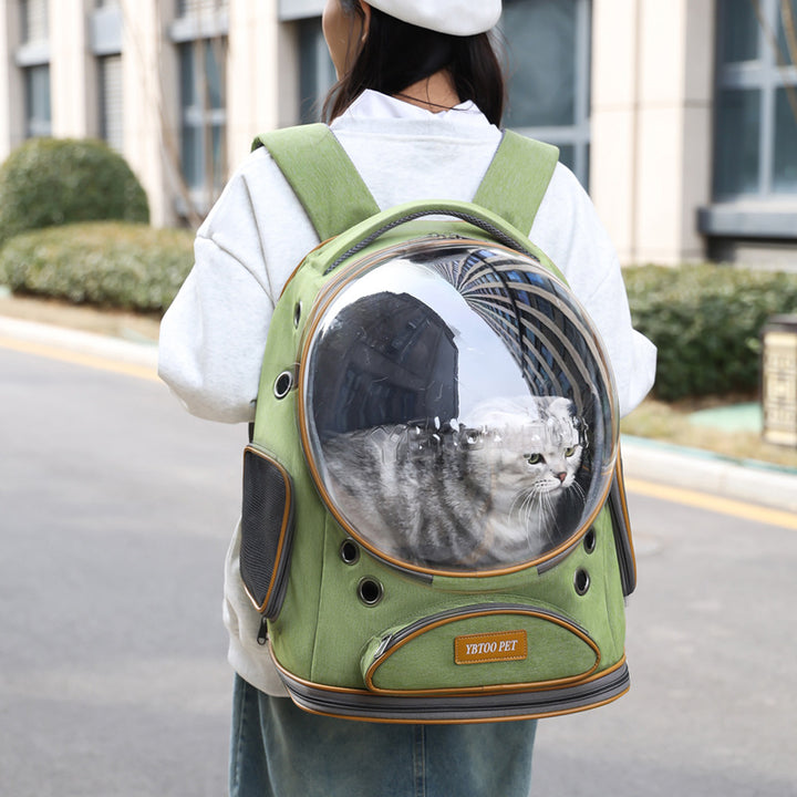 Transparent Large-Capacity Portable Pet Backpack for Cats and Small Dogs