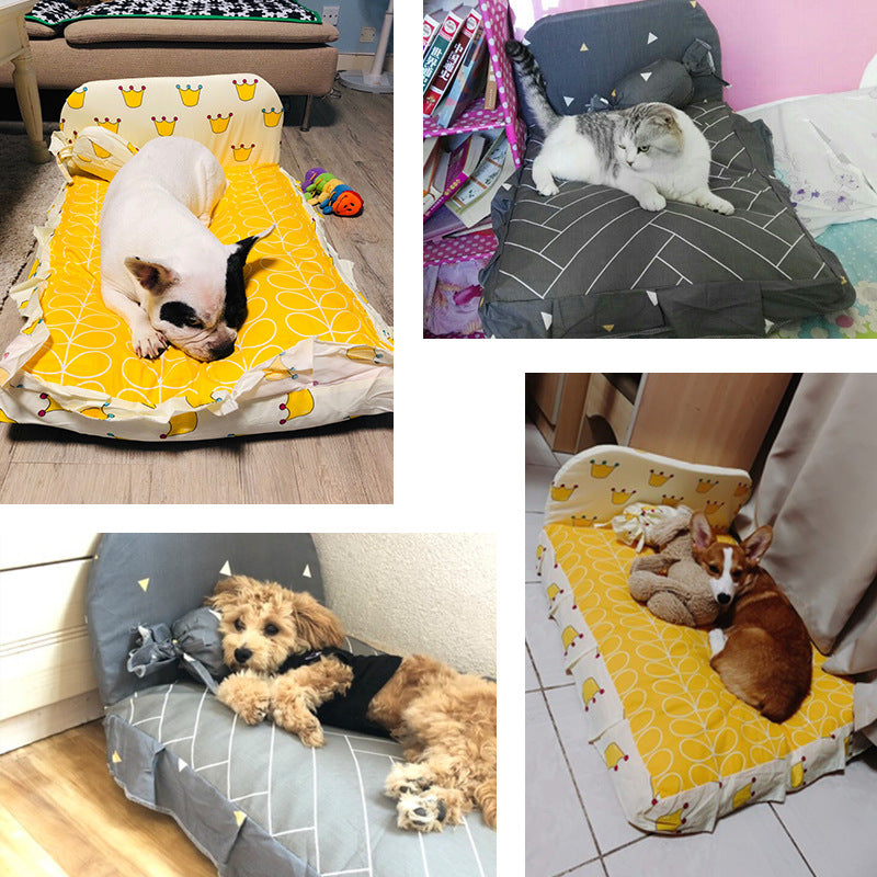 Teddy Small Dog Plush Bed