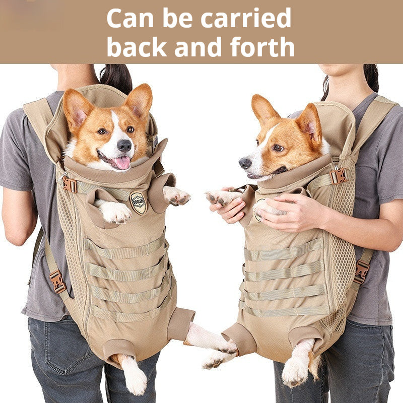 Breathable Backpack for Medium-Sized Dogs, Comfortable and Portable