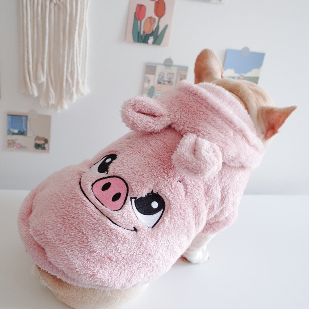 Cartoon Embroidered Hooded Vest for Pets
